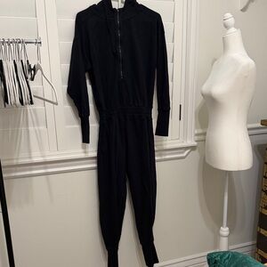 FP Movement by Free People Black Hooded Jumpsuit